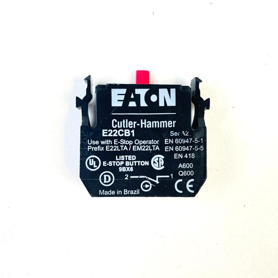 Used CUTLER HAMMER E22CB1 SER A2 CONTACT BLOCK SELLER REFURBISHED EXCELLENT