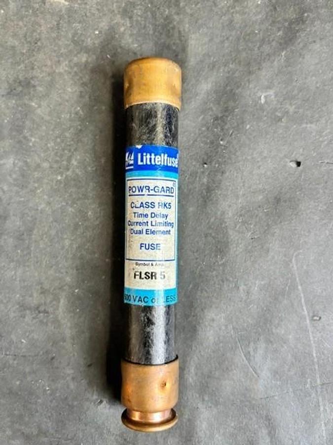 Used LITTELFUSE FLSR-5 POWR-GARD FUSE
