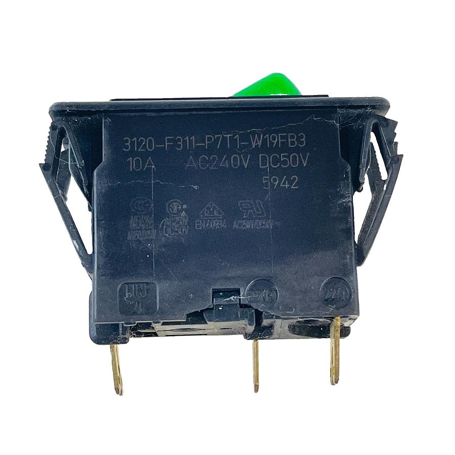 Used E-T-A 3120-F311-P7T1-W19FB3 THERMAL CIRCUIT BREAKER 10A 240VAC 50VDC GREEN