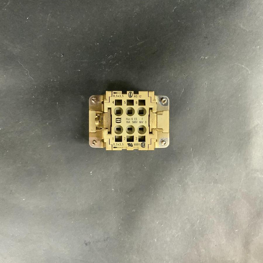 Used HARTING HAN 6 ES-F CONNECTOR INSERT ($10 OBO)