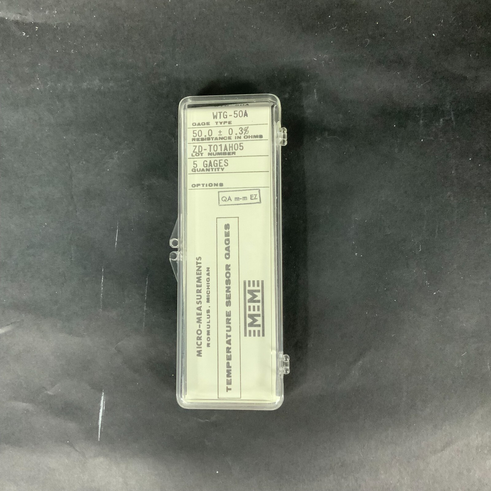 Used MICRO-MEASUREMENTS WTG-50A PRECISION STRAIN GAUGE - LOT OF 2 ($10 OBO)