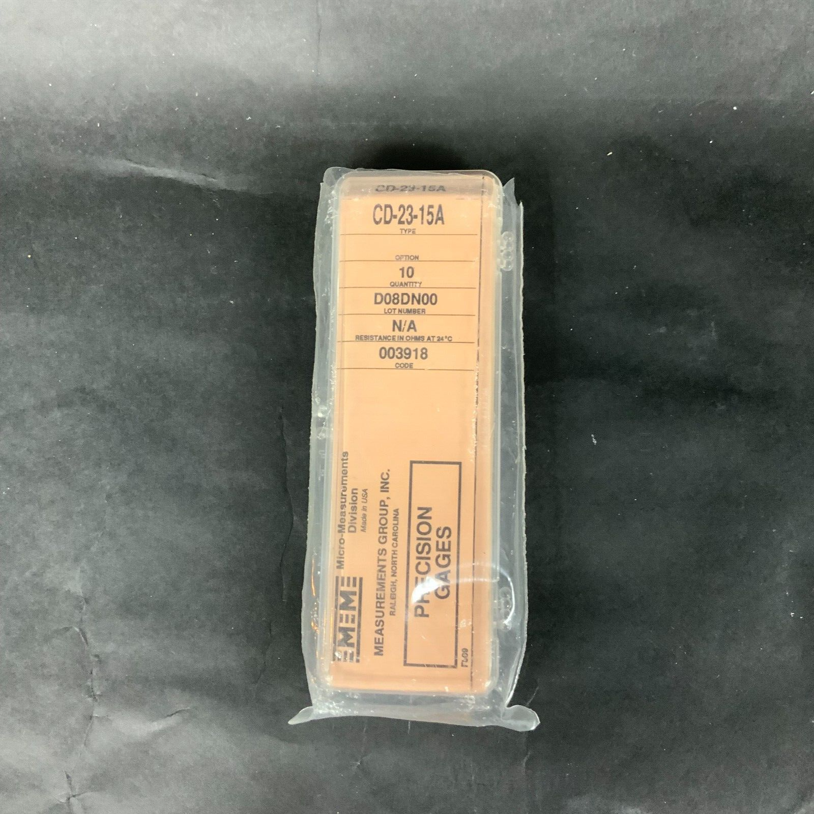 Used MICRO-MEASUREMENTS CD-23-15A PRECISION STRAIN GAUGE - LOT OF 9 ($22 OBO)