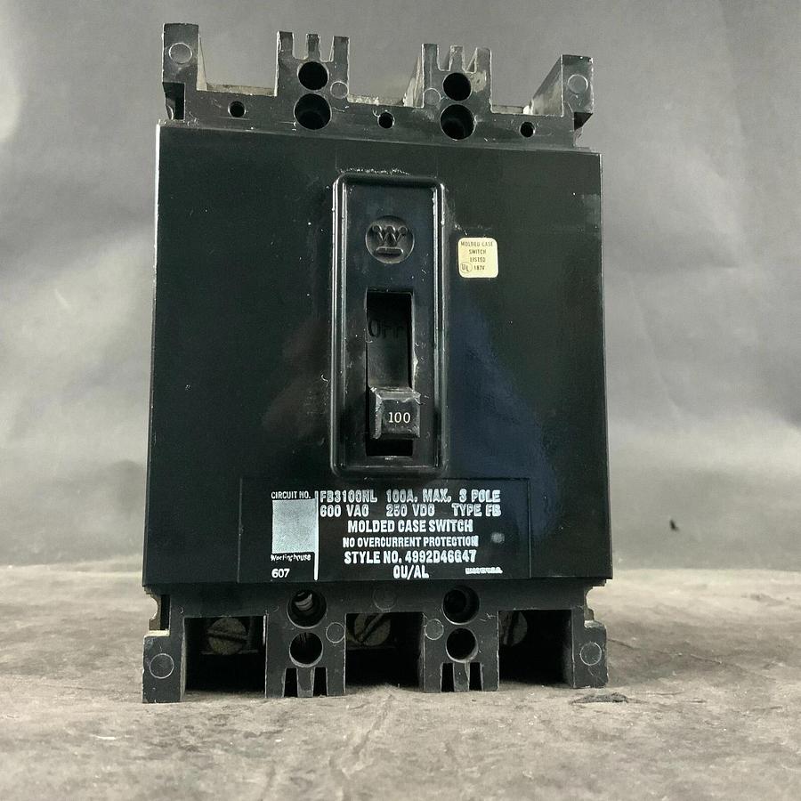 Used WESTINGHOUSE FB3100NL CIRCUIT BREAKER ($50 OBO)