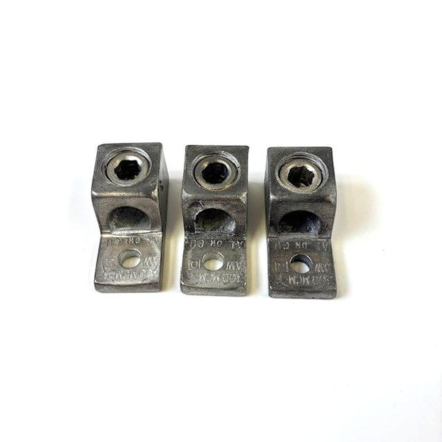 Used SQUARE D 129 TERMINAL LUGS 3PCS