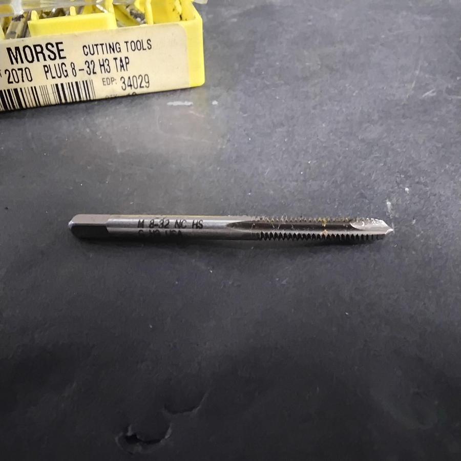 Used MORSE PLUG 8-32 H3 TAP - SET OF 9 ($45 OBO)