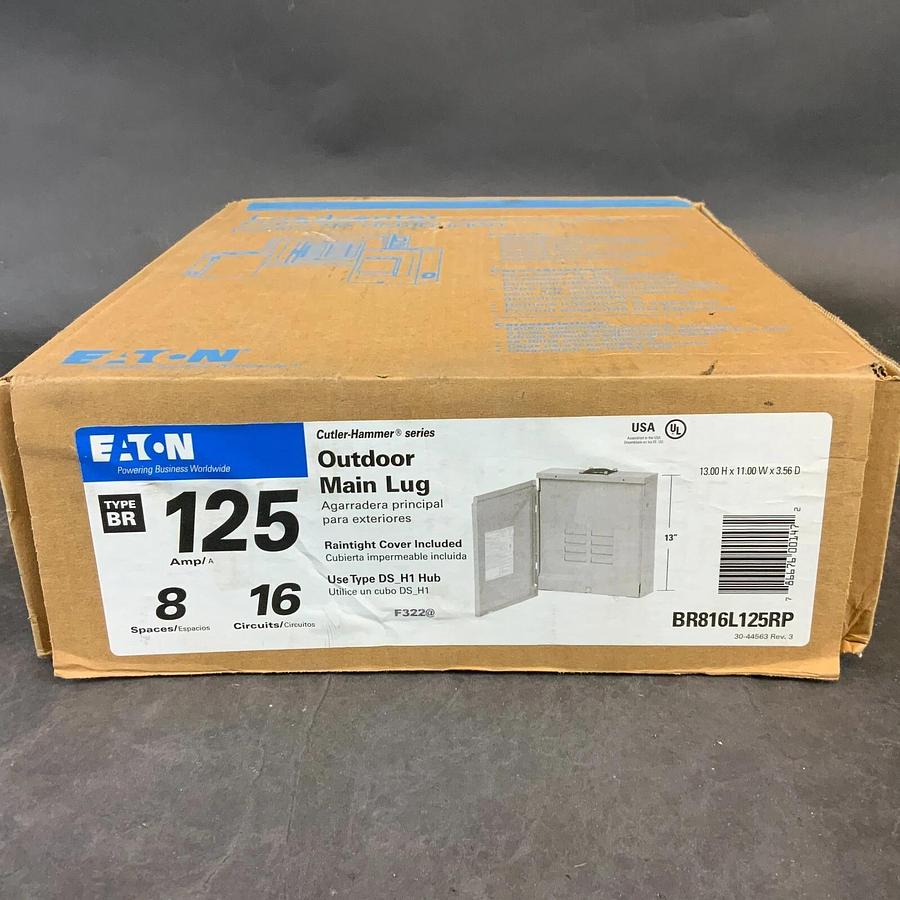 Used EATON BR816L125RP MAIN LUG LOAD CENTER - NEW IN BOX ($45 OBO)