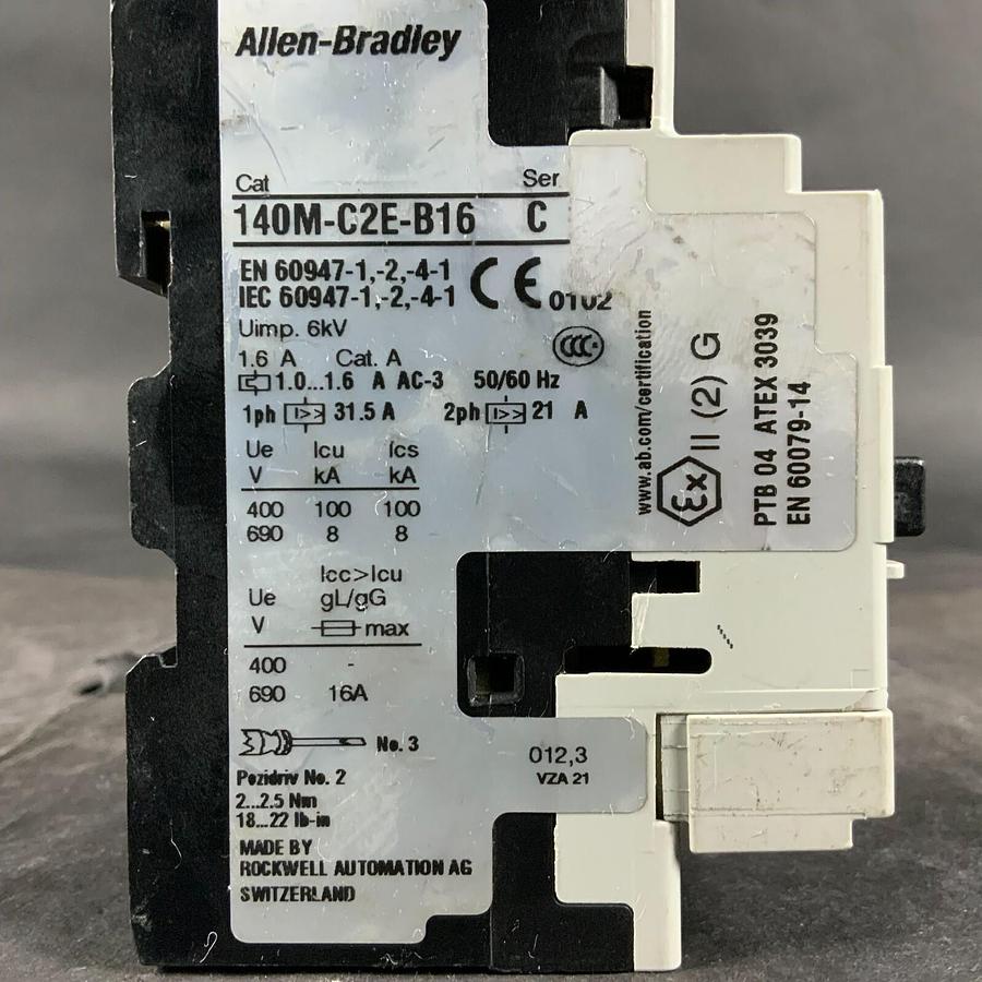 Used ALLEN BRADLEY 140M-C2E-B16 CIRCUIT BREAKER ($50 OBO)