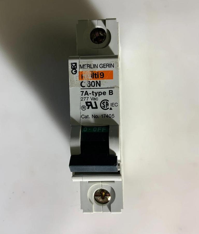 MERLIN GERIN MULTI9 C60N 7A-type B 277V ($49.99 OBO)