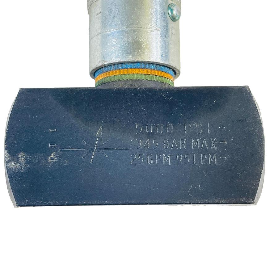 Used PARKER N1200S-11GJ COLORFLOW HYDRAULIC NEEDLE VALVE 3/4 NPT 5000 PSI 25 GPM