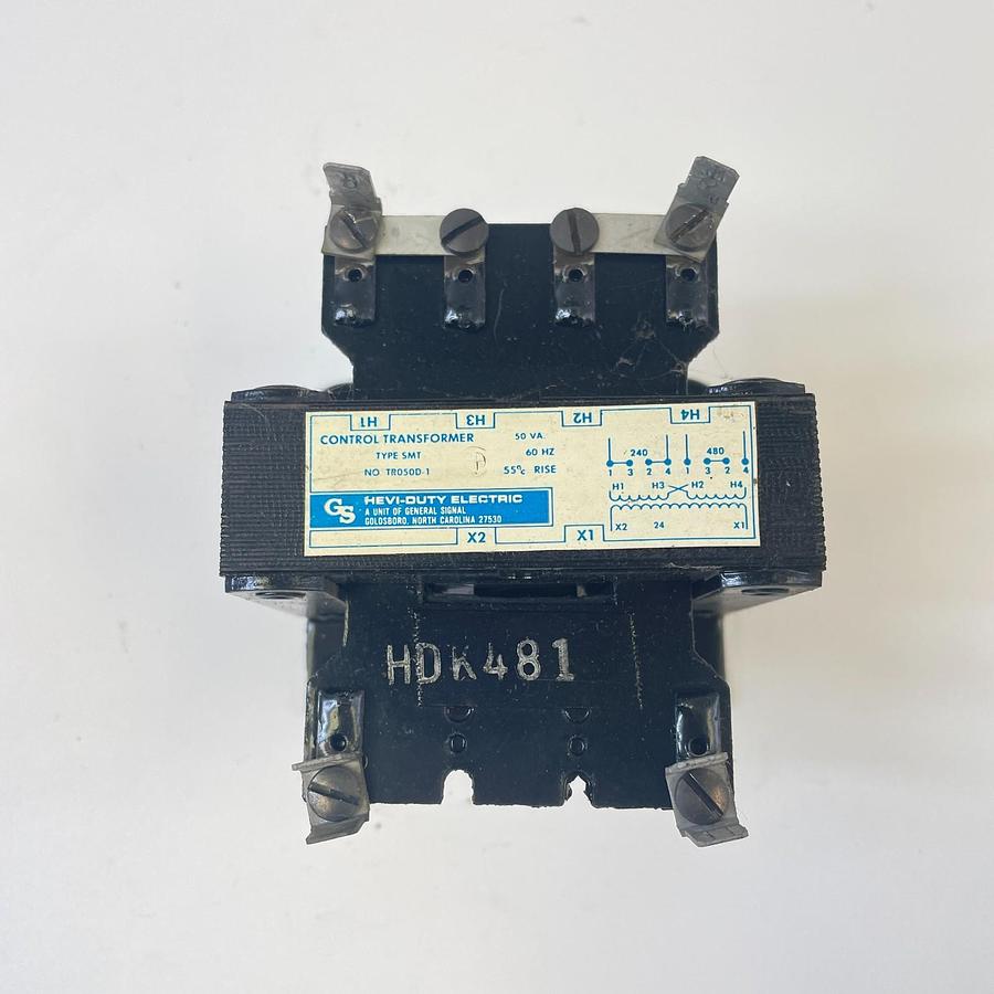 Used GENERAL SIGNAL TR050D-1 TYPE SMT HEVI-DUTY CONTROL TRANSFORMER INDUSTRIAL OEM