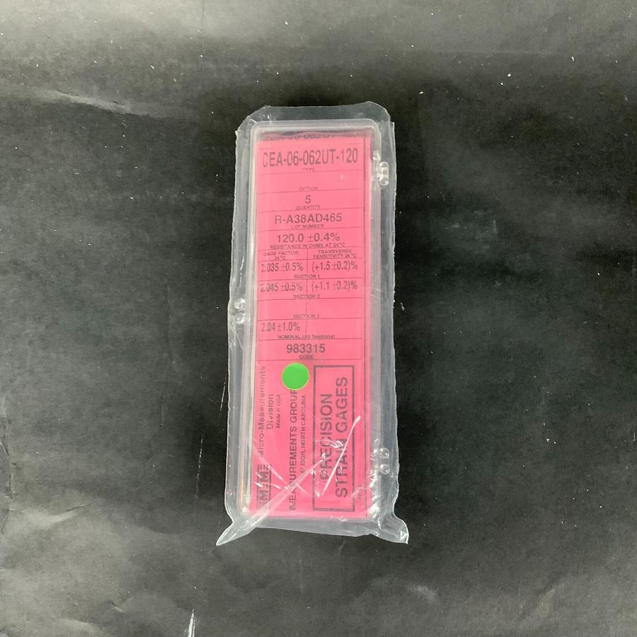 MICRO-MEASUREMENTS CEA-06-062UT-120 PRECISION STRAIN GAUGE - BOX OF 5 ($25 OBO)