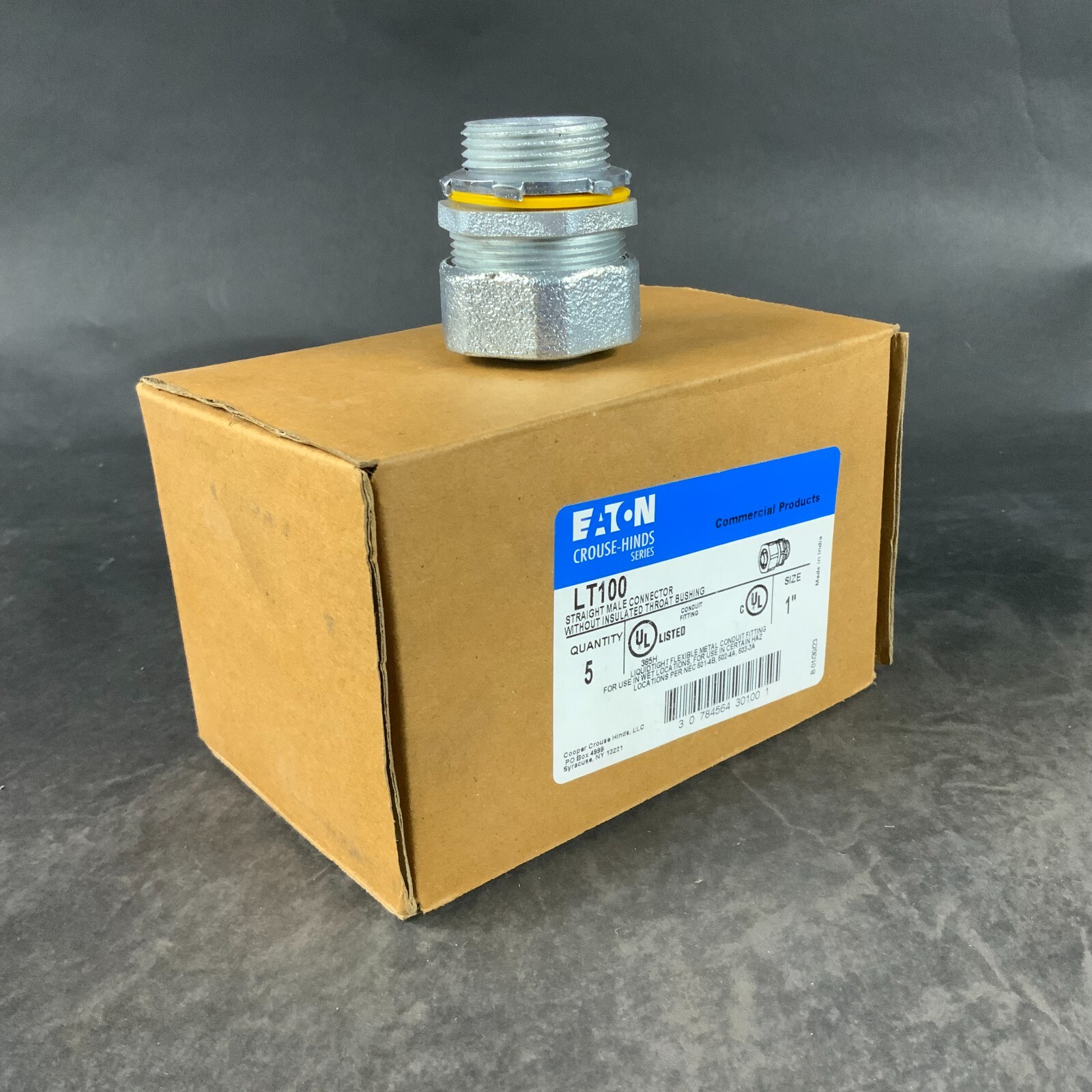 Used EATON LT100 1” STRAIGHT MALE CONNECTOR - SET OF  5 ($25 OBO)