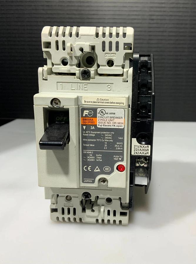 Used FUJI BW50RAGU-2P003 CIRCUIT BREAKER