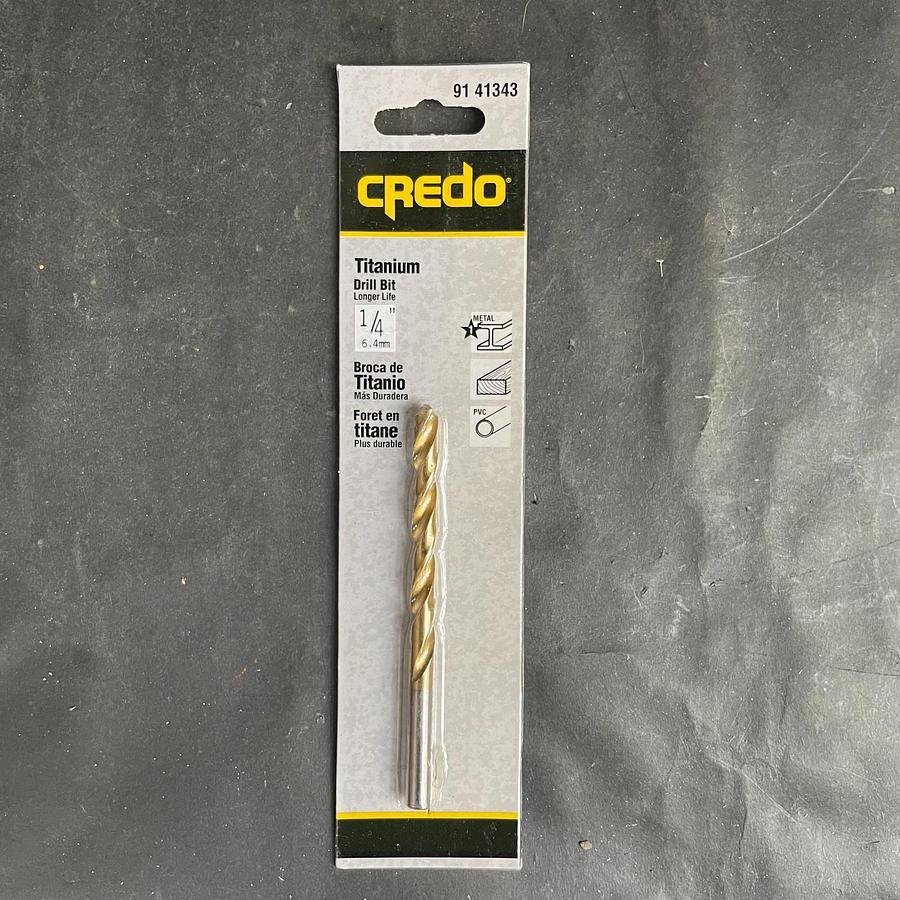 CREDO 91 41343 1/4” TITANIUM DRILL BIT