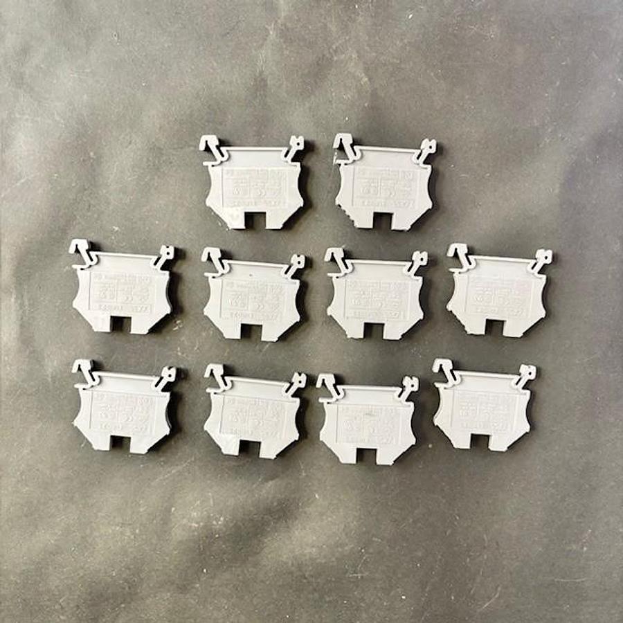 Used MORSETTITALIA EURO 2.5 GRAY TERMINAL BLOCKS 10 PACK