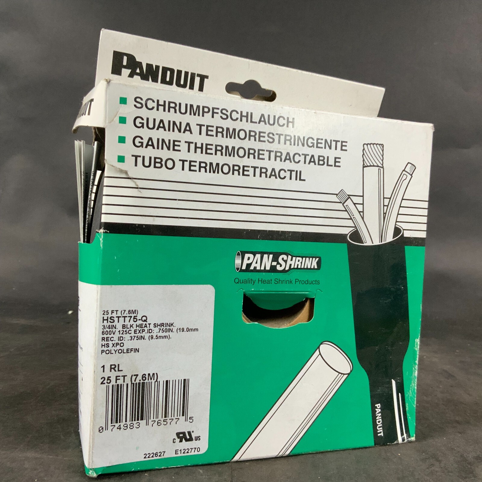 Used PAN-SHRINK HSTT75-Q 3/4” BLK HEAT SHRINK ($20 OBO)