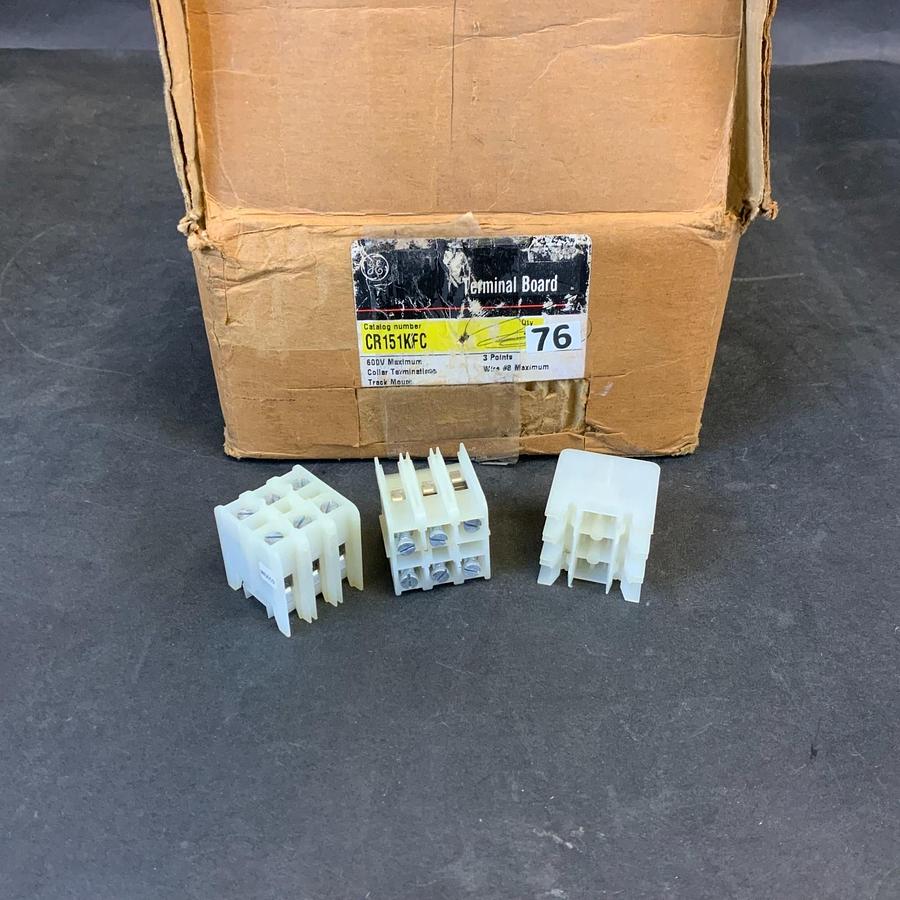 Used GE CR151KFC TERMINAL BOARD - BOX OF 76 ($75 OBO)