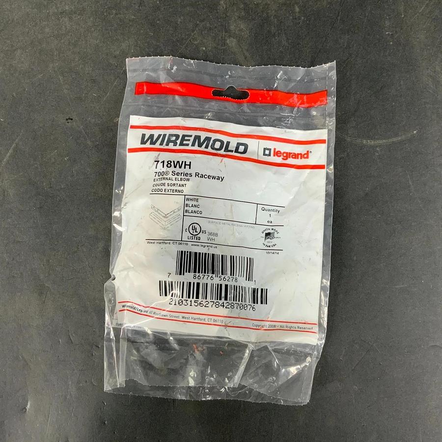 WIREMOLD 718WH EXTERNAL ELBOW ($8 OBO)