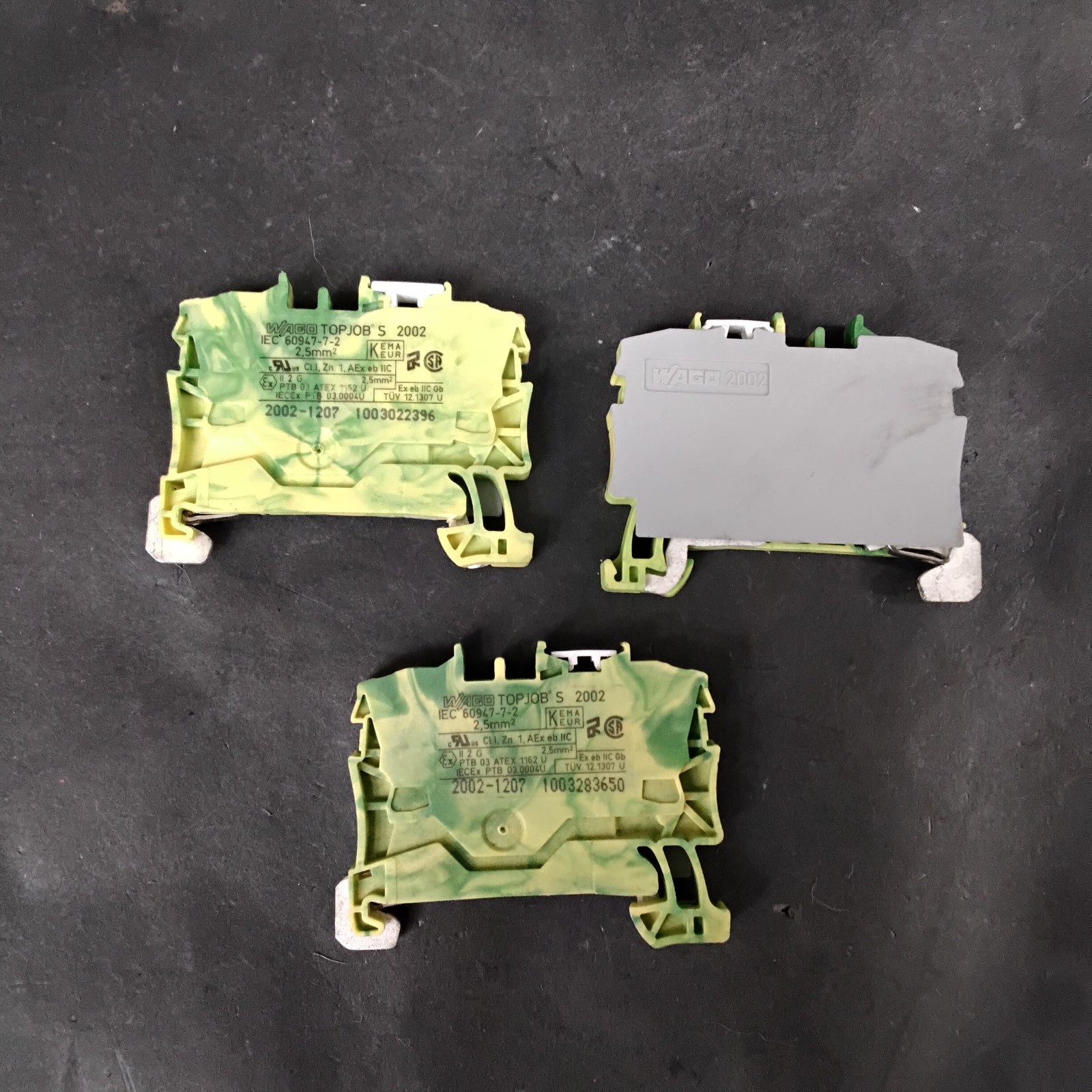 Used WAGO 2002-1207 TERMINAL BLOCKS - GROUP OF 4 ($14 OBO)