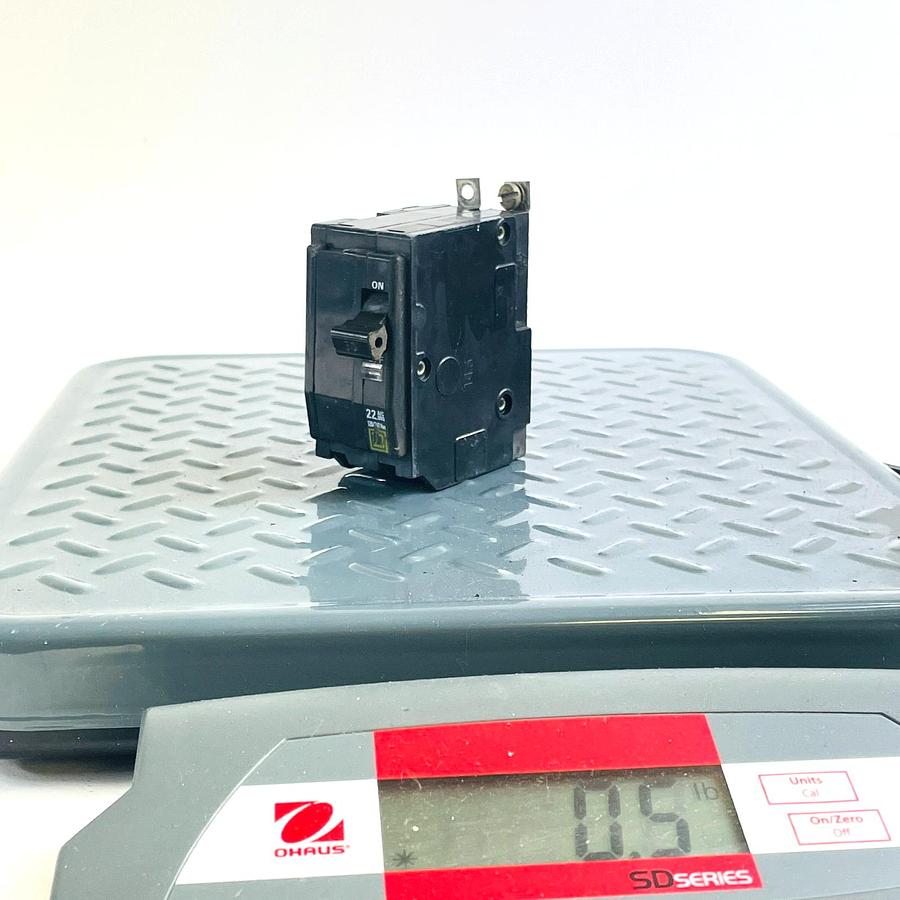 Used SQUARE D QOB230VH 30A 2-POLE 120/240V 22KA AIC BOLT-ON CIRCUIT BREAKER
