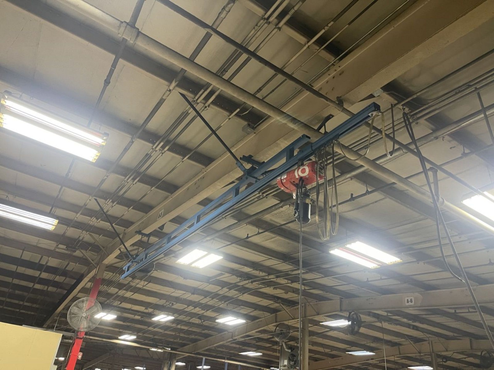Used Mono-Rail Crane, Gorbel, 1/4 Ton, 20ft ($1,500 OBO!) (Ready to Ship!)