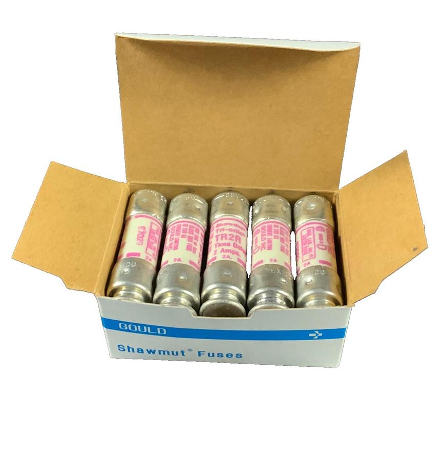 Ferraz Shawmut TR2R 2A 250V Class RK5 Time Delay Fuse Tri-Onic 2" - Box of 10
