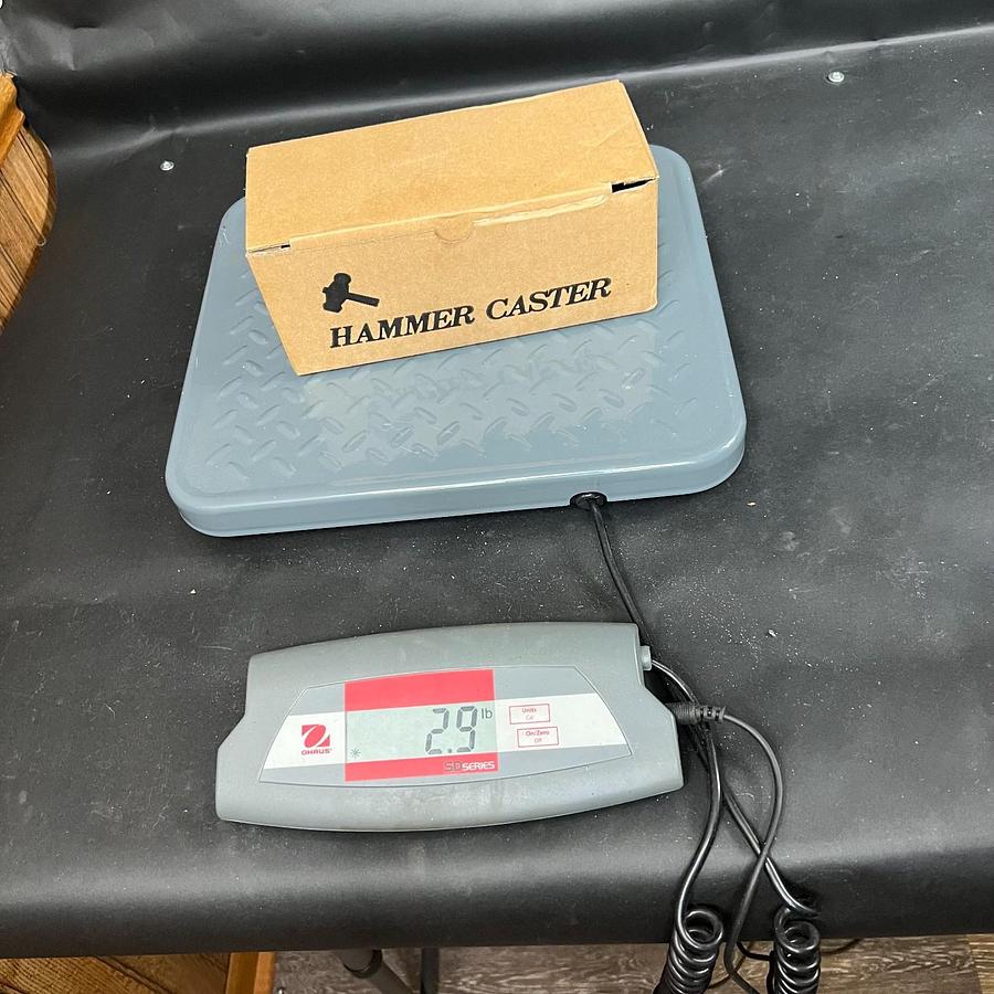 HAMMER CASTER 540 SR-BAU 75 WHEEL W/ 4-HOLE PLATE - SET OF 2 ($30 OBO)