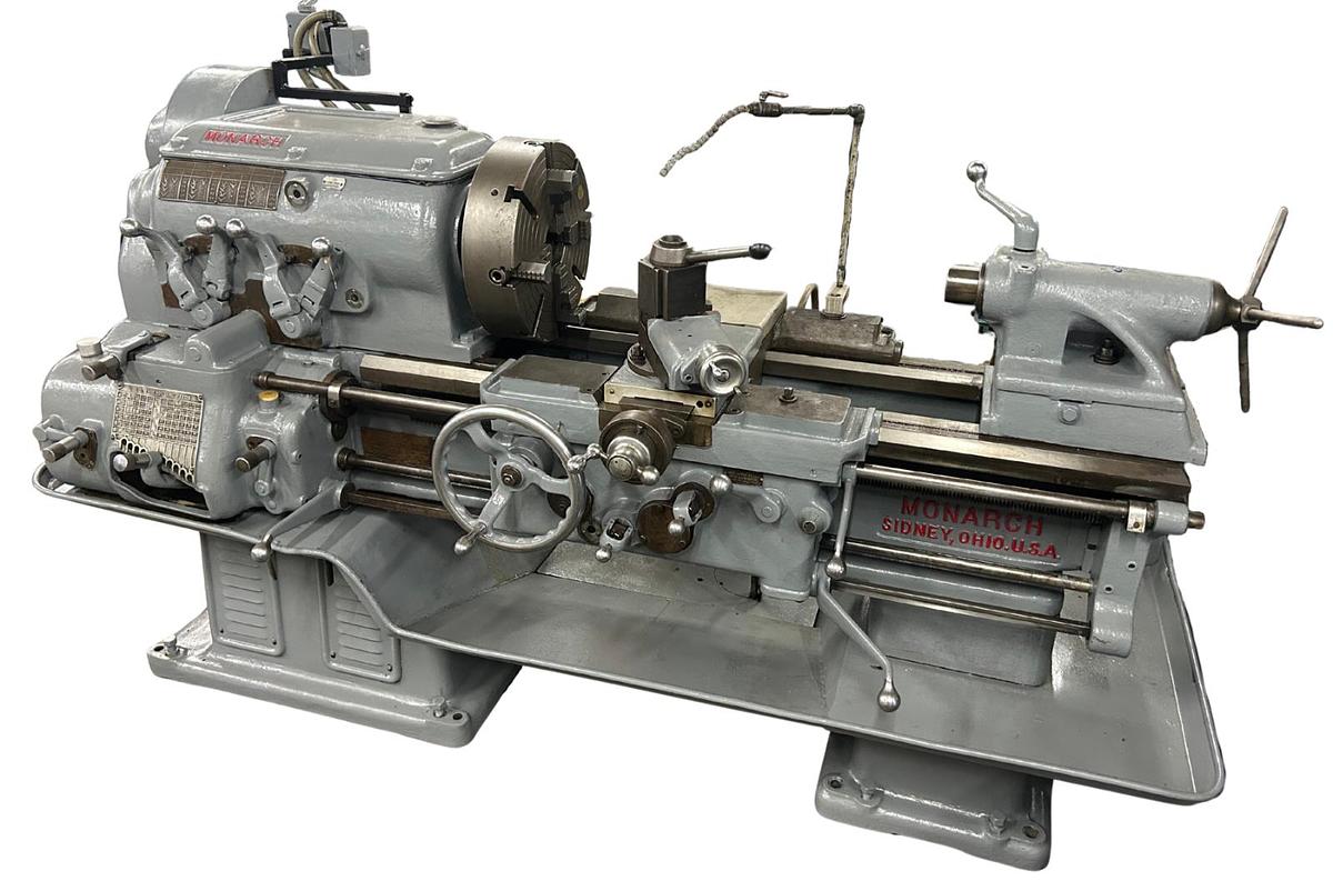 Used Monarch 17"x60" Engine Lathe 4-Jaw Chuck S/N 13562 | EXCELLENT CONDITION |