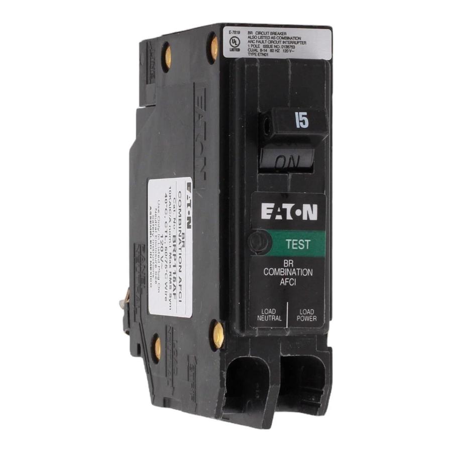 EATON BRP115AF 15 AMP 1 POLE AFCI CIRCUIT BREAKER PLUG ON NEUTRAL BR | BRAND NEW
