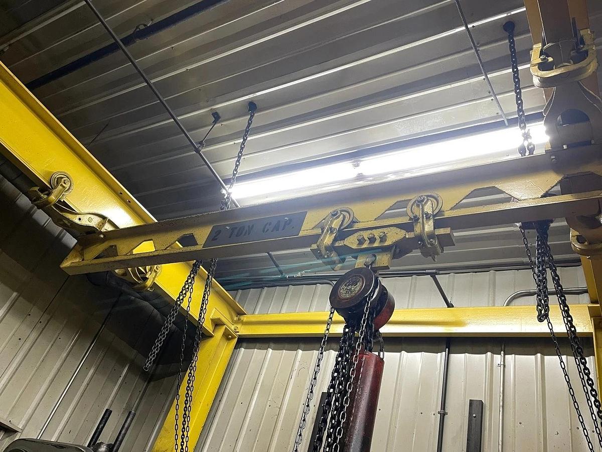 Used Freestanding Bridge Crane - 18'L x 10'W x 11'T - 2 Ton Capacity - ($23,000 OBO)
