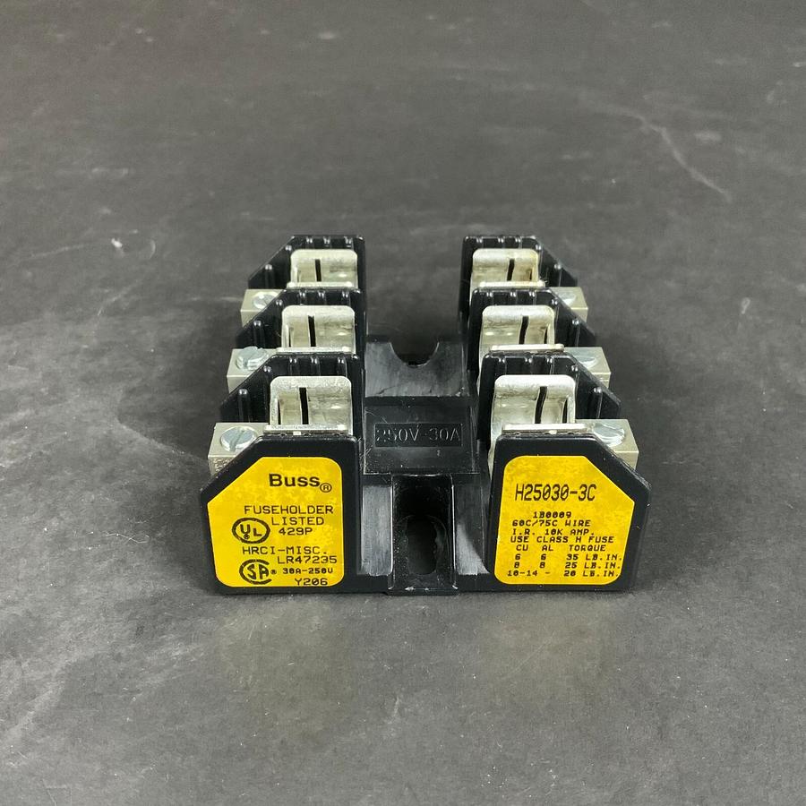 Used BUSSMANN EATON H25030-3C FUSE HOLDER ($4.50 OBO)