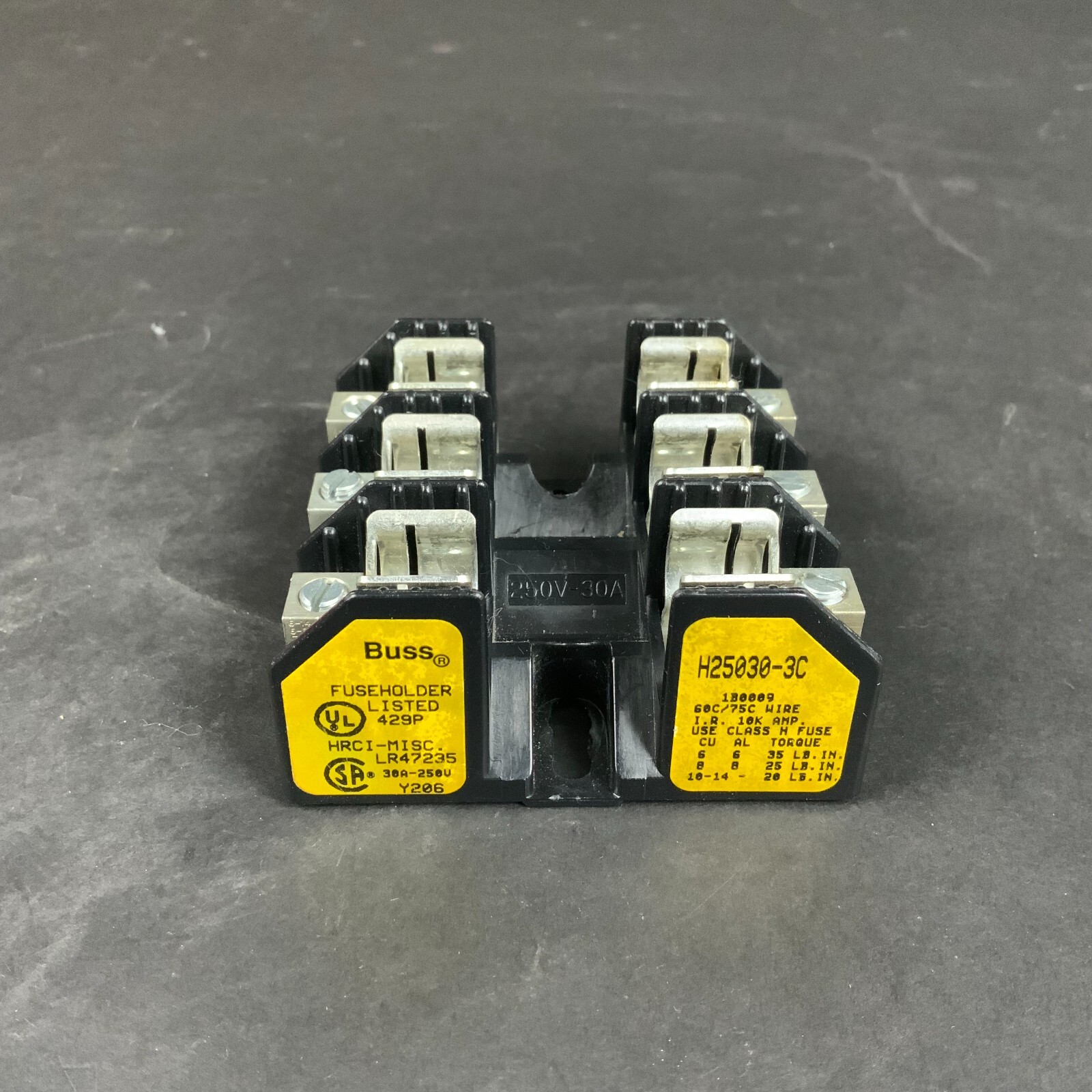 Used BUSSMANN EATON H25030-3C FUSE HOLDER ($4.50 OBO)