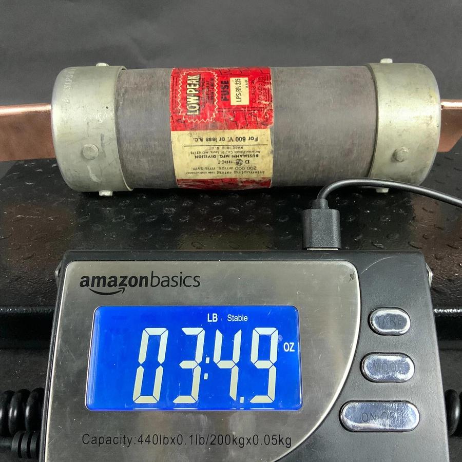 Refurbished BUSSMANN LPS-RK-225 LOW PEAK FUSE ($25 OBO) - REFURBISHED