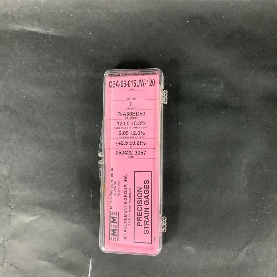 Used MICRO-MEASUREMENTS CEA-06-015UW-120 PRECISION STRAIN GAUGE - BOX OF 5 ($25 OBO)