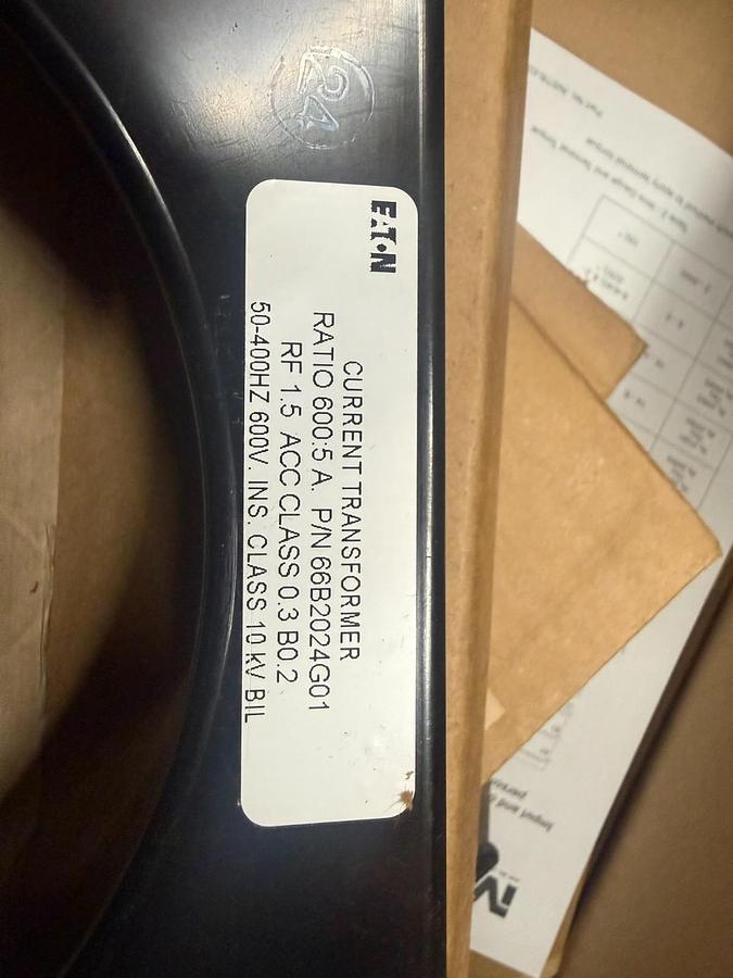 EATON 66B2024G01 CURRENT TRANSFORMER