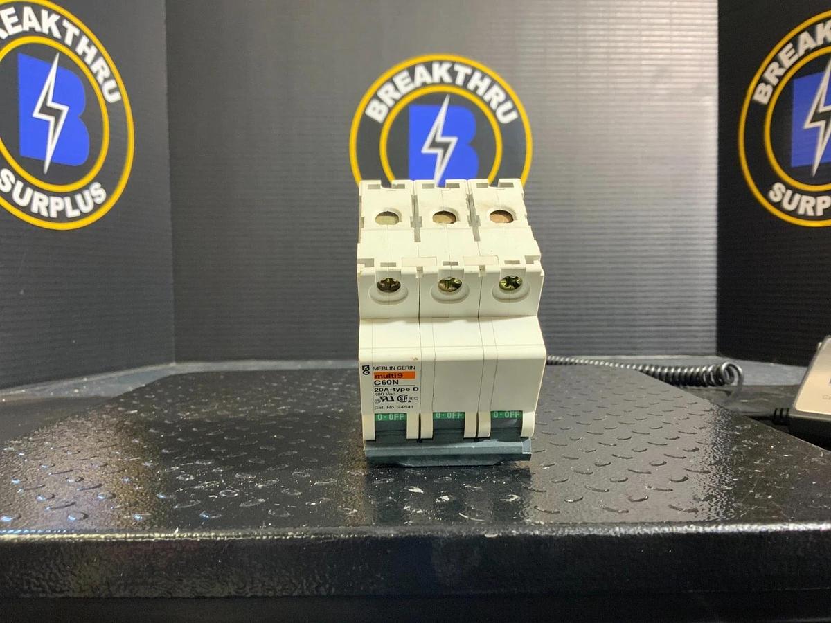 Used MERLIN GERIN MULTI9 C60N 20A-TYPE D ($15.50 OR OBO)