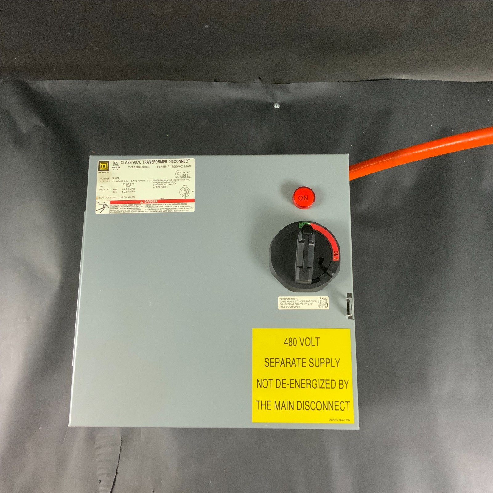 Used SQUARE D 9070-SK3000G3 TRANSFORMER ($650 OBO)