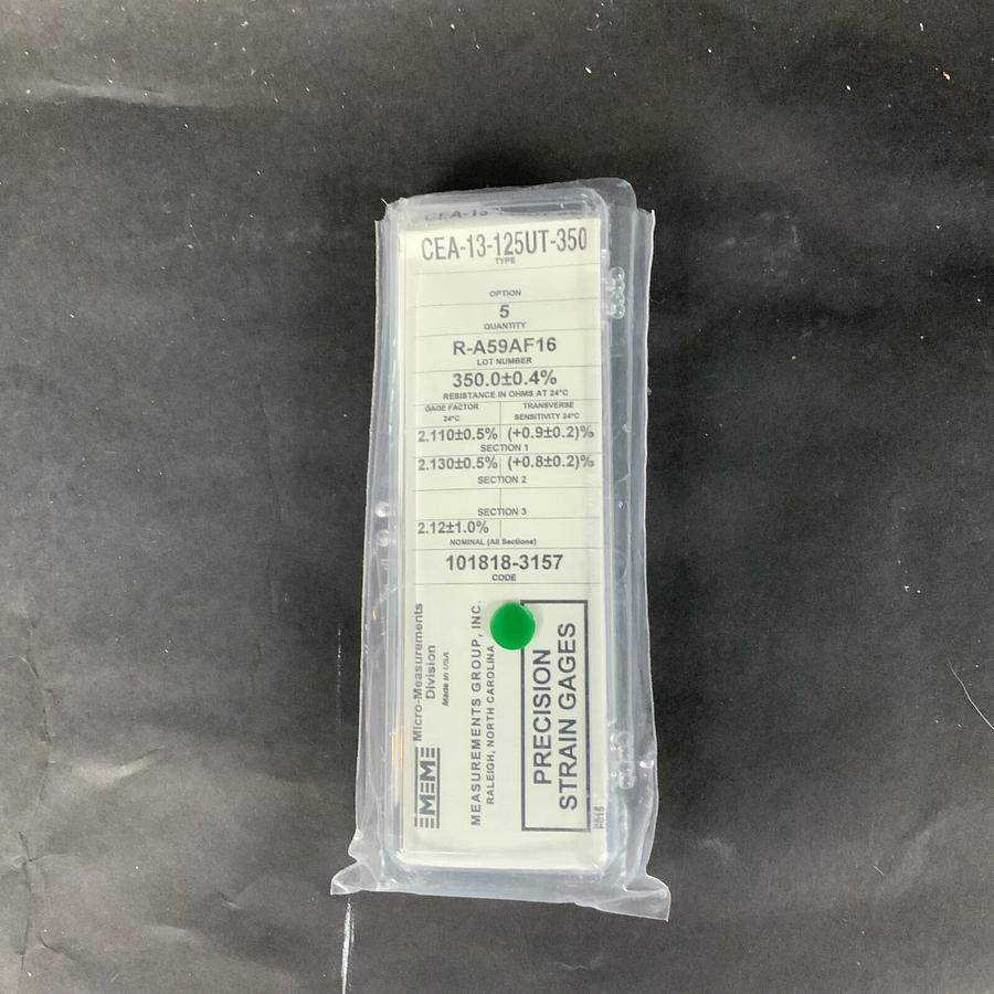 Used MICRO-MEASUREMENTS CEA-13-125UT-350 PRECISION STRAIN GAUGE - LOT OF 3 ($15 OBO)