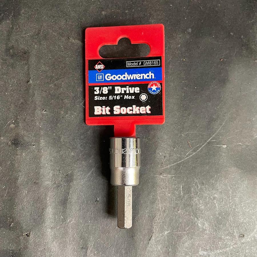 GOODWRENCH GM8165 3/8” DRIVE 5/16” HEX - BIT SOCKET