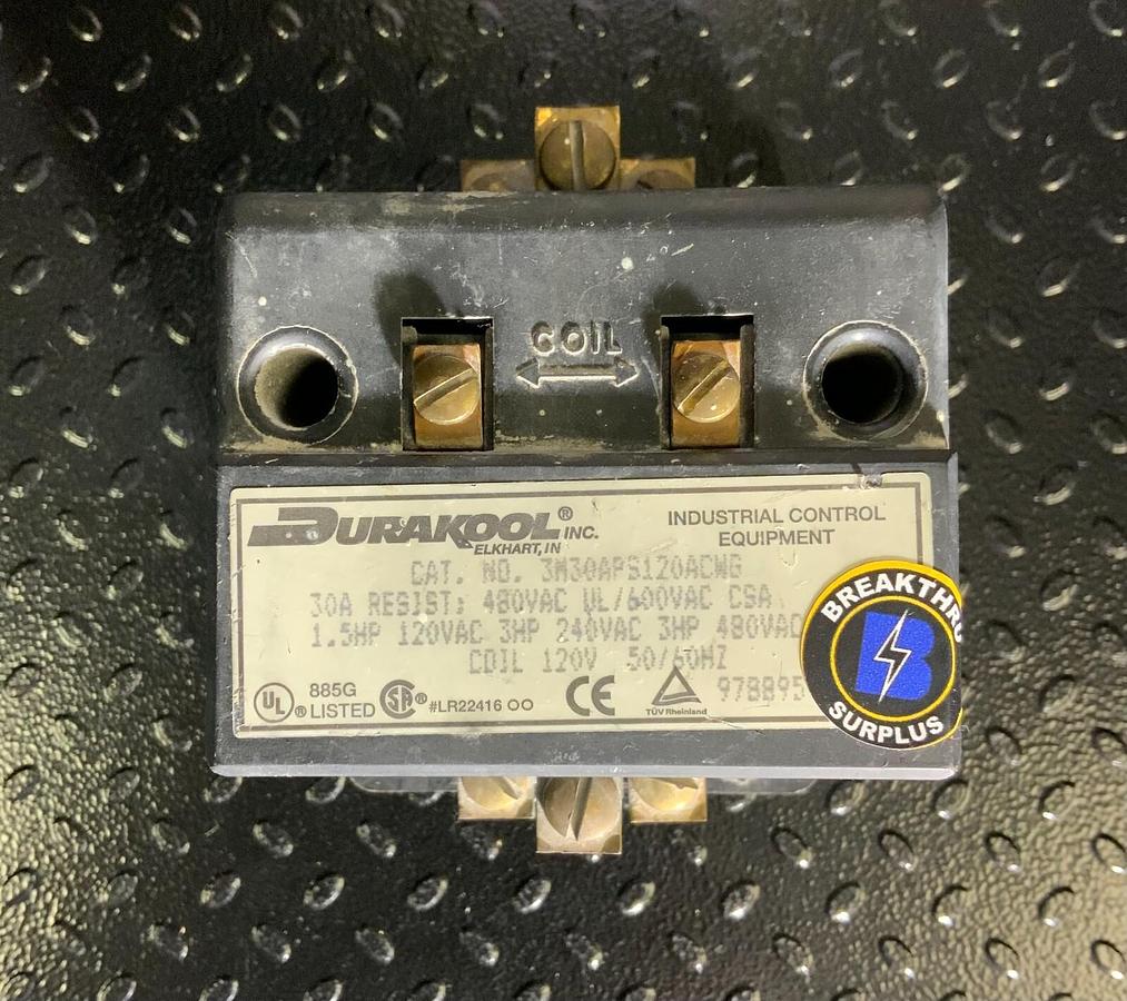 Used DURAKOOL 3M30APS120ACWG $94.99 O.B.O.