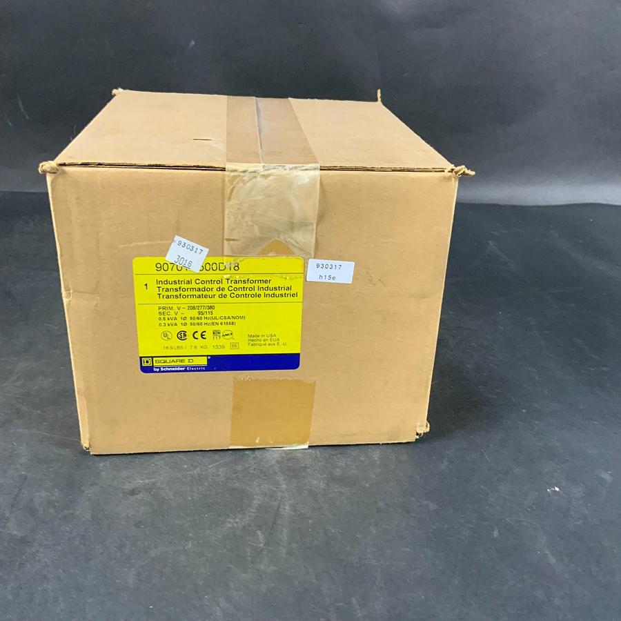 SQUARE D 9070TF500D18 TRANSFORMER INDUSTRIAL CONTROL POWER TRANSFORMER
