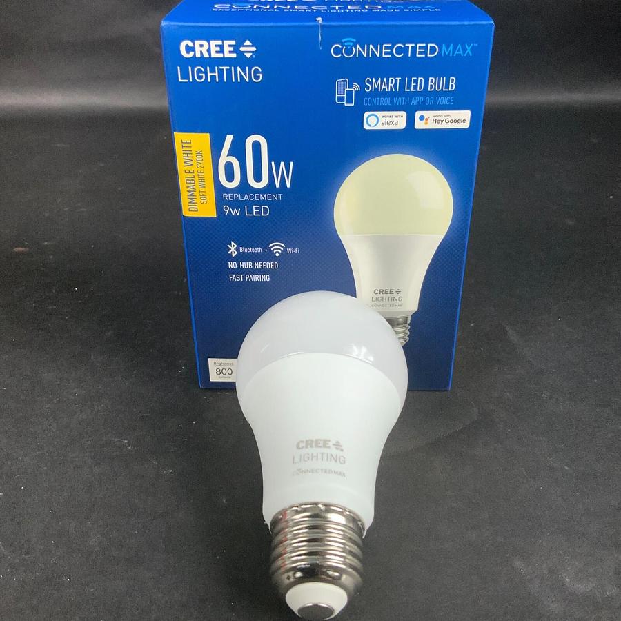 CREE LIGHTING CONNECTED MAX 60WA19 DIMMABLE WHITE SMART LED BULB - NEW ($14 OBO)