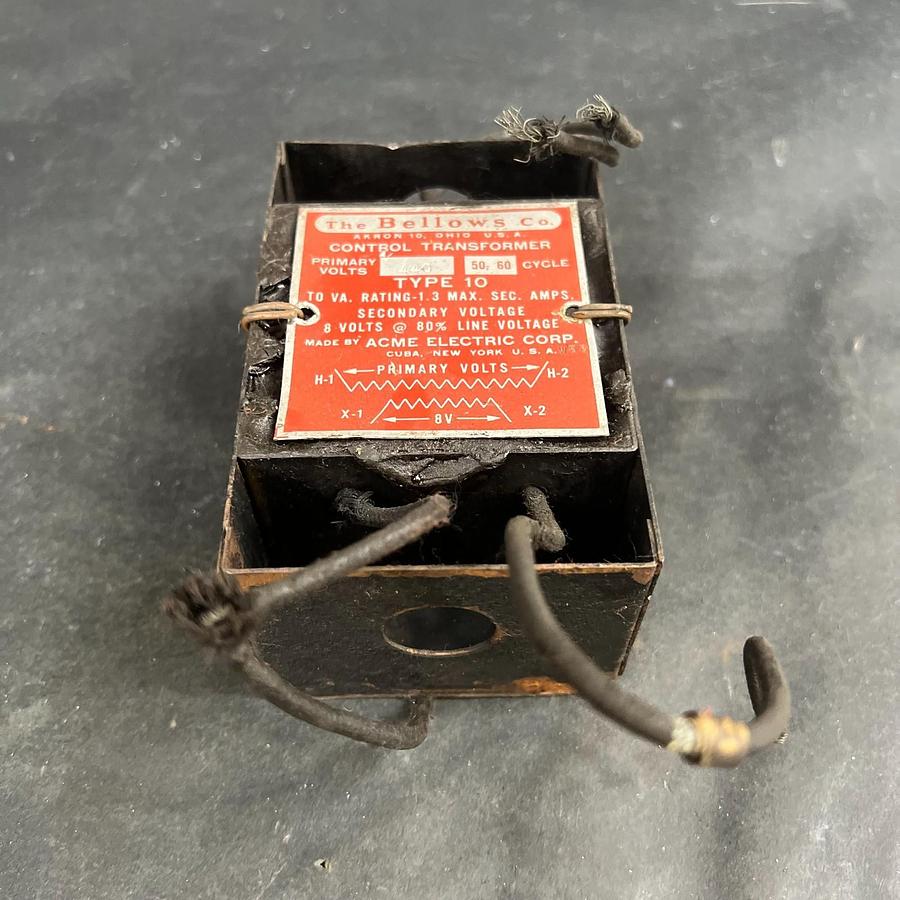 Used THE BELLOWS CO. TYPE 10 CONTROL TRANSFORMER ($40 OBO)