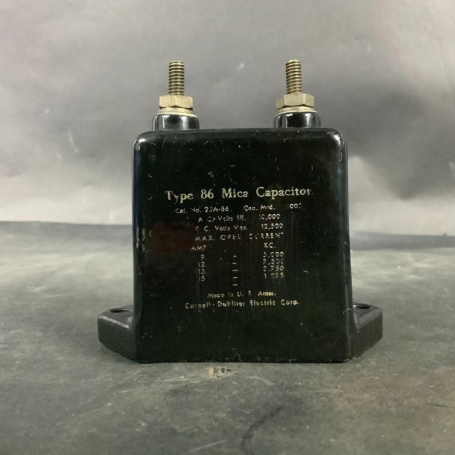 Used CORNELL-DUBILIER 23A-86 MICA CAPACITOR ($40 OBO)