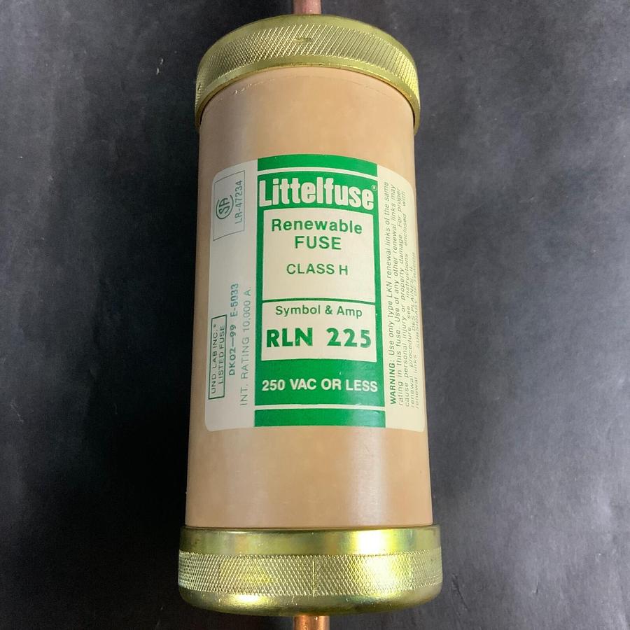 LITTELFUSE RLN225 RENEWABLE FUSE - NEW IN BOX ($50 OBO)