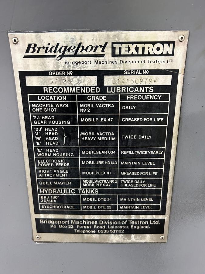 Used Bridgeport Vertical Mill - JB30928 - Series I - 9"x42" Table