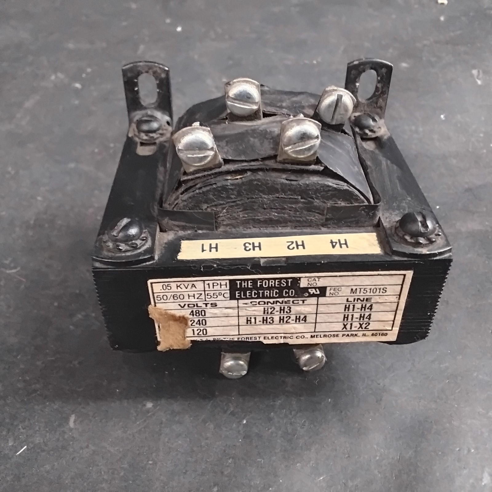 Used FOREST ELECTRIC CO. MT5101S CONTROL TRANSFORMER ($47 OBO)
