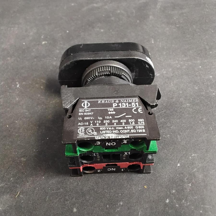 Used KRAUS & NAIMER P131-52 PUSH BUTTON SWITCH ($25 OBO)