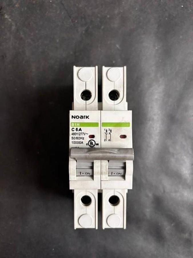 Used NOARK B1H C6A 2-POLE CIRCUIT BREAKER ($15 OBO)
