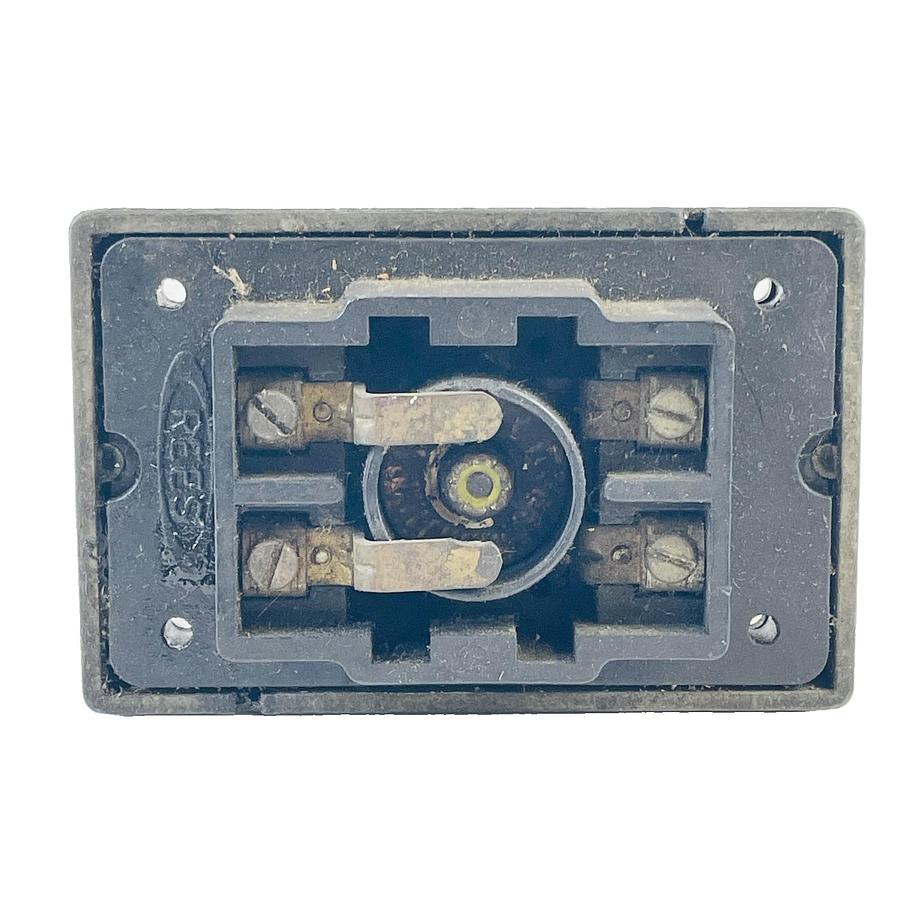 Used REES 00662-001 HEAVY DUTY METAL MUSHROOM HEAD PALM PUSHBUTTON SWITCH